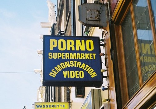 porno shop singboard