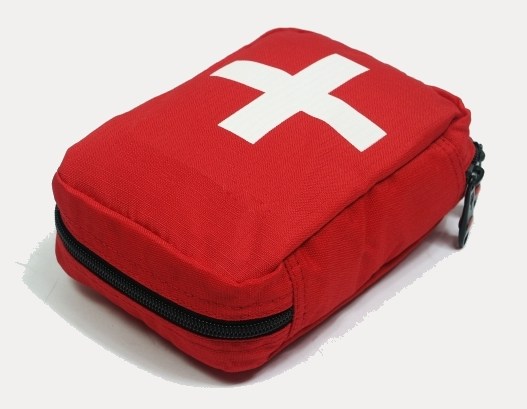 red first aid kit